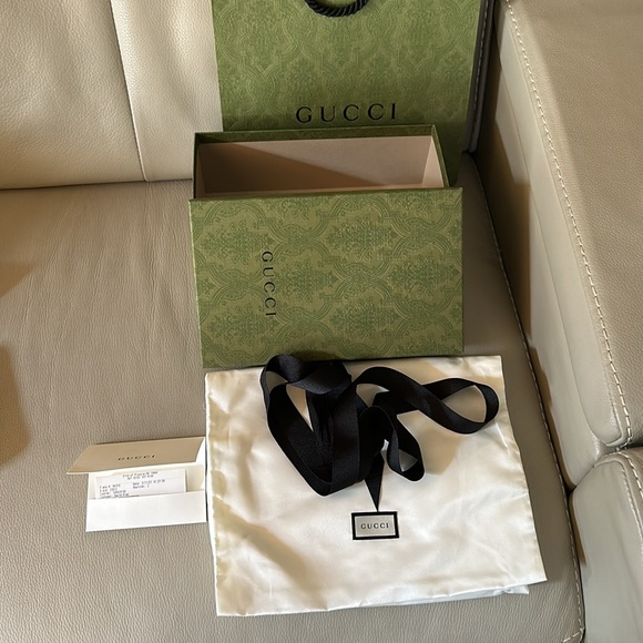 Dionysus Black Leather Gucci Chain Wallet Purse - Picture 7 of 10